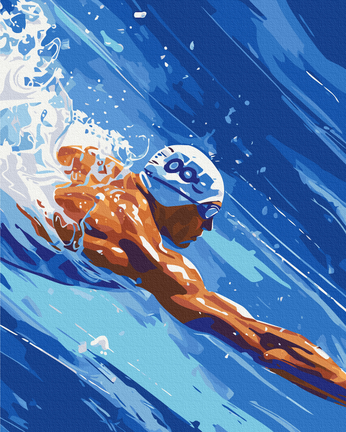 ᐉ Buy Paint by numbers Swim BS54099 • price 29 $ | Paint by