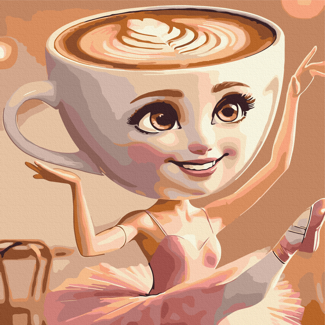 ᐉ Buy Paint by numbers Ballerina Cappuccino SBS037 • price 29