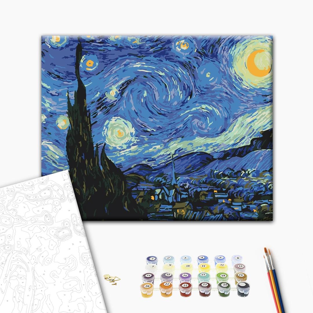 paint with diamonds starry night