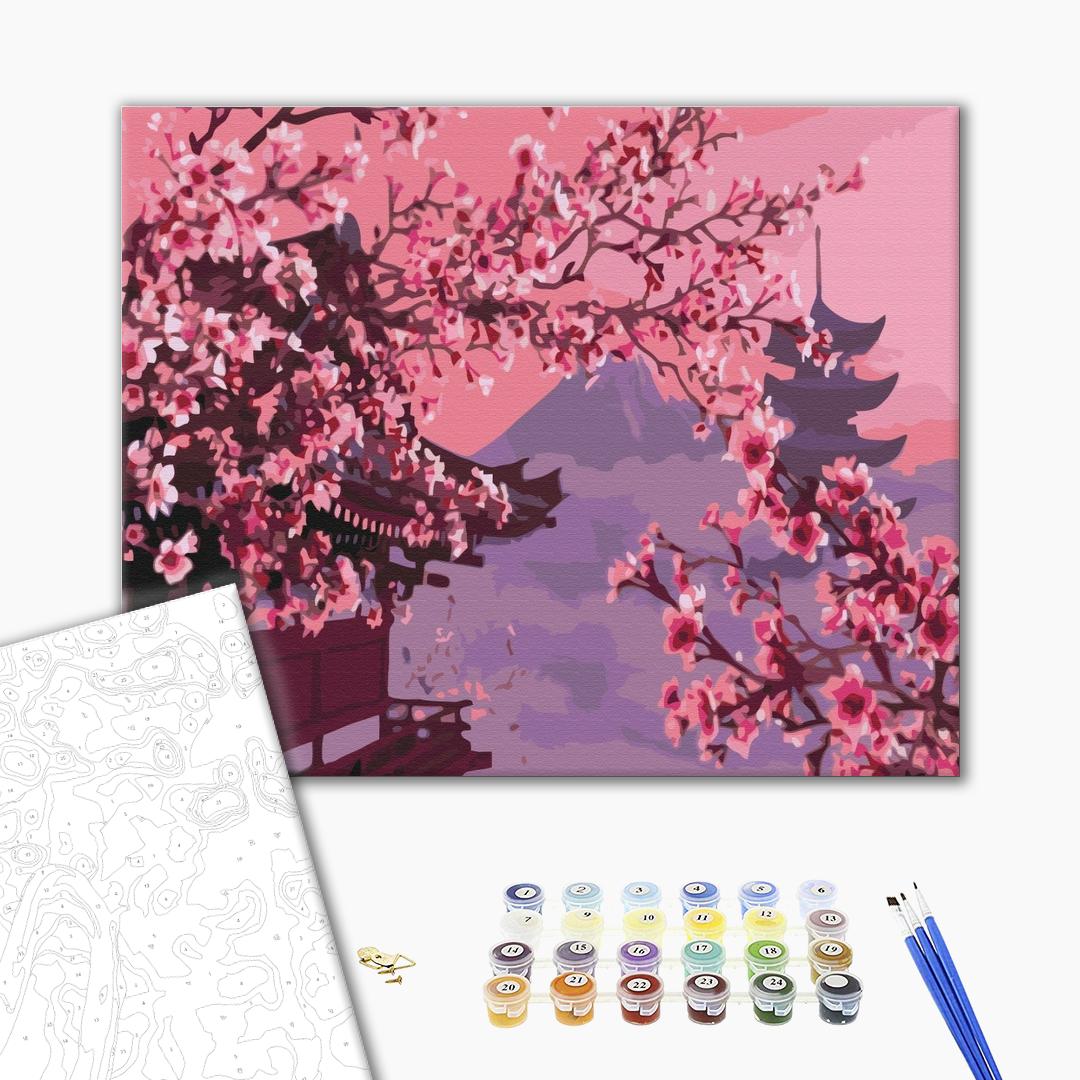 All Cherry Blossoms⭐️新品6枚set⭐️桜並木&旧春爛漫 ᐉ Buy Paint by numbers Sakura in Japan BS4748 • price 29