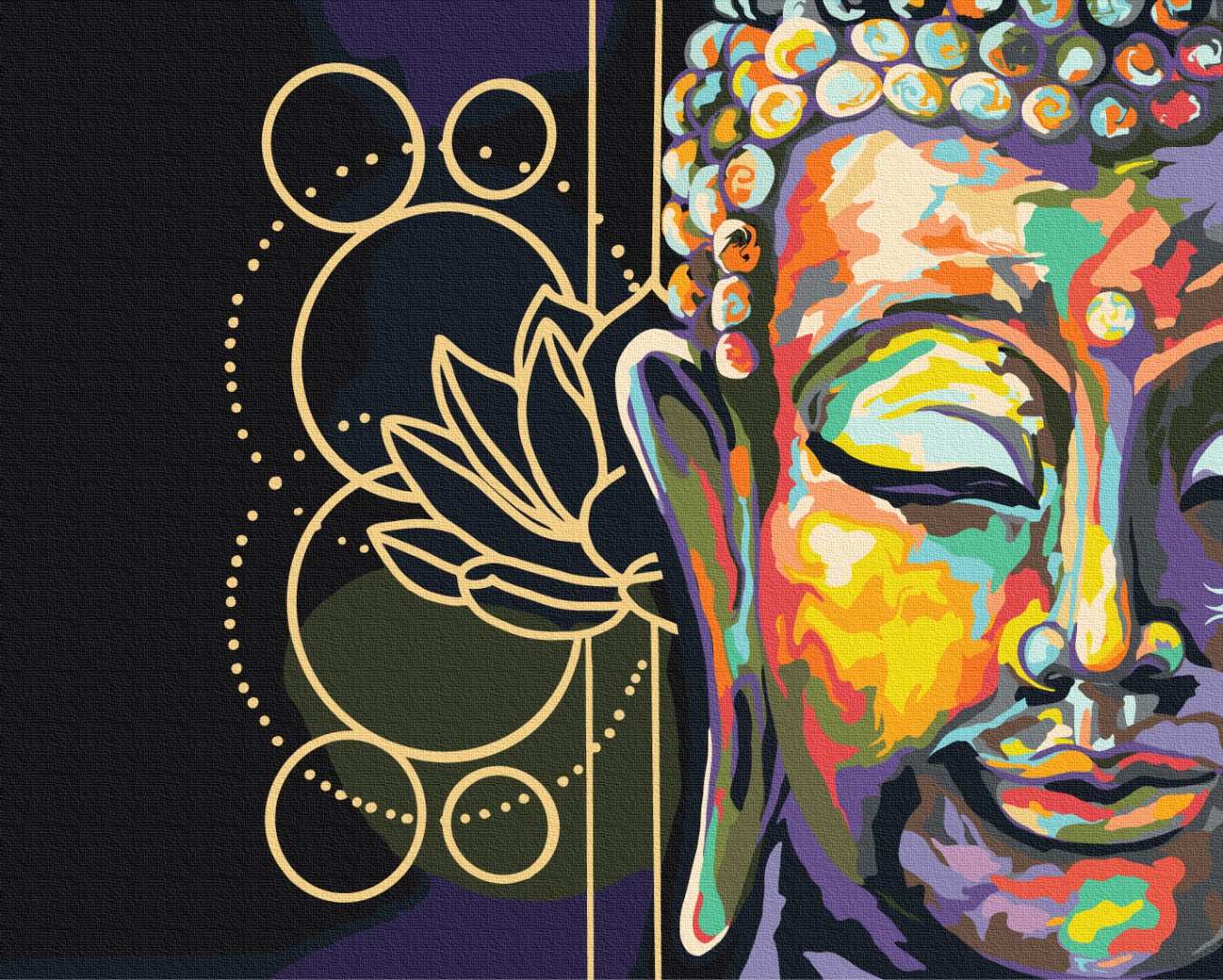 ᐉ Buy Paint by numbers Buddha symbolism BS52648 • price 23 Paint by