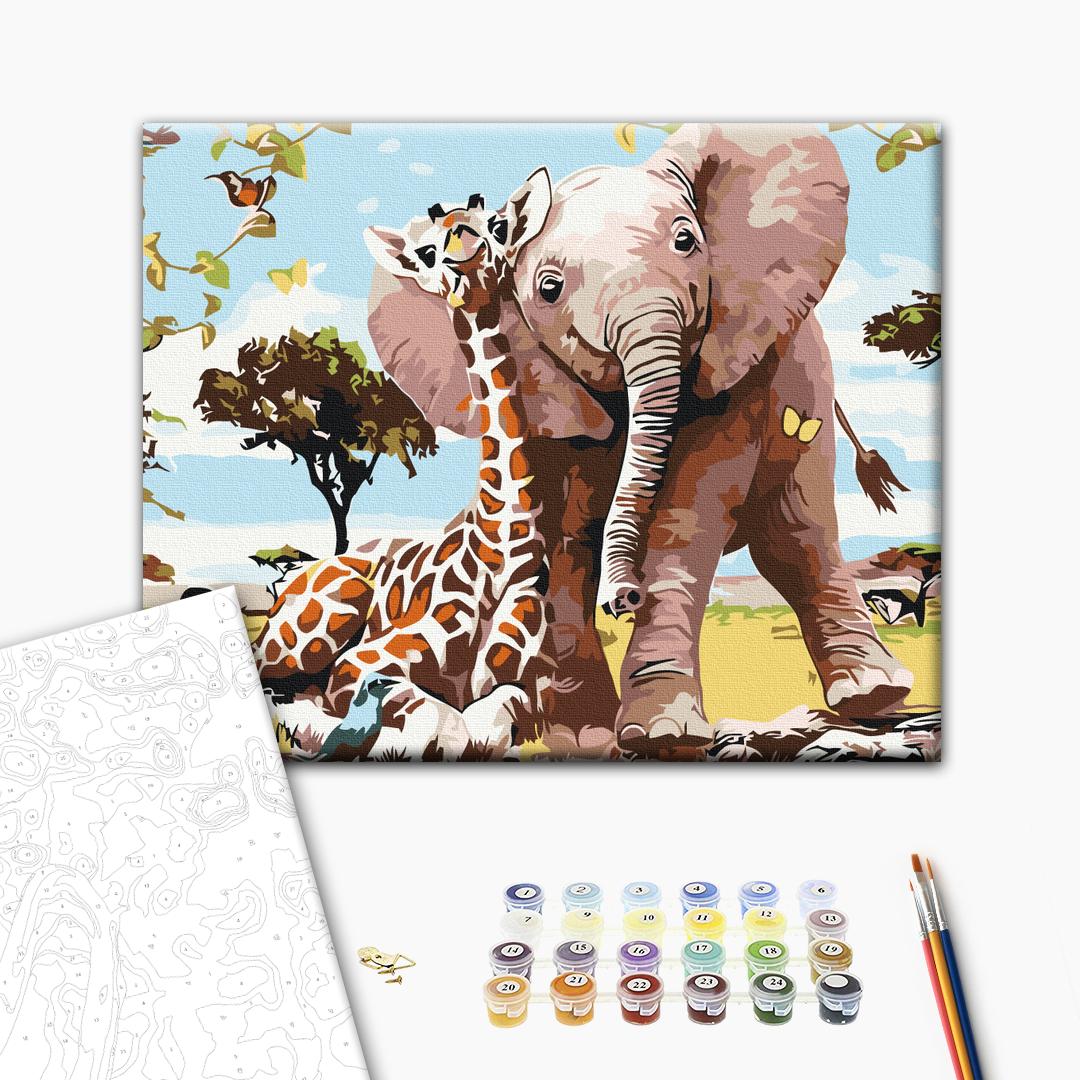 Lovely friends Paint by numbers Brushme