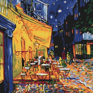 Cafenea de noapte în Arles. Van Gogh