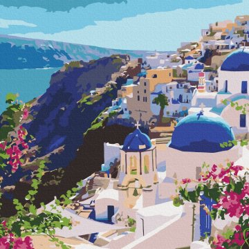 Santorini landschap