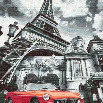 Die rote Farbe von Paris