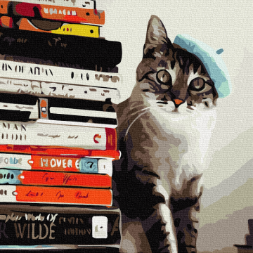 Lesende Katze