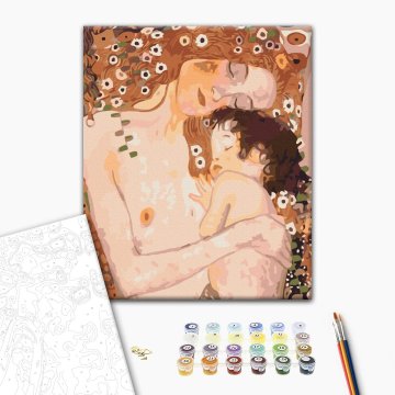 Matka a dítě. Gustav Klimt