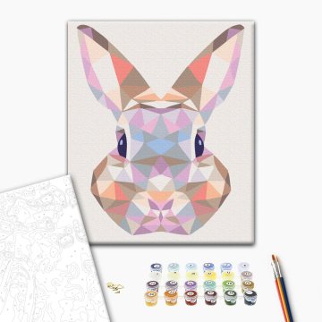Rabbit in a mosaic