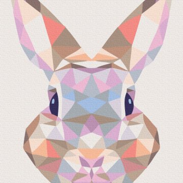 Lapin dans une mosaïque