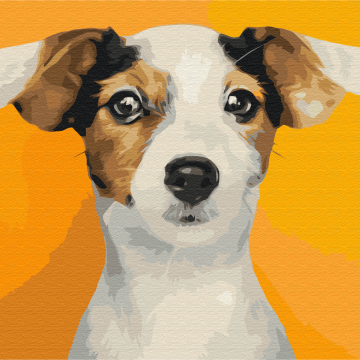 Portret van een geliefde hond