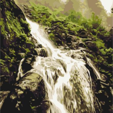 Het geluid van de waterval