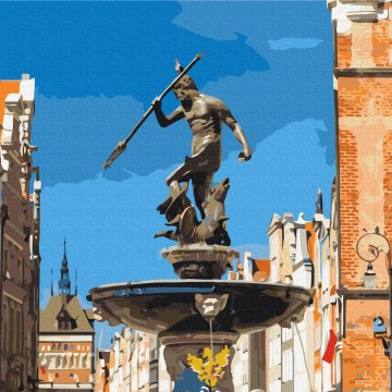 Fountain of Neptune. Gdansk