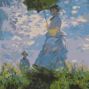 Frau mit Regenschirm. Claude Monet