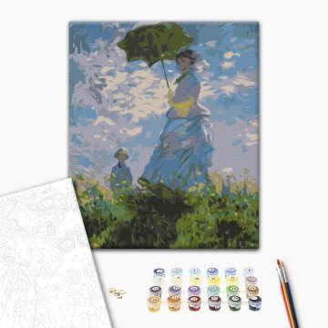 Woman with umbrella. Claude Monet