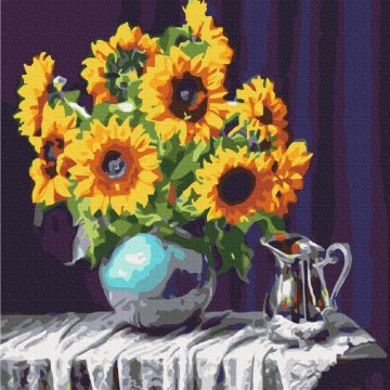 Sunflowers in a vase