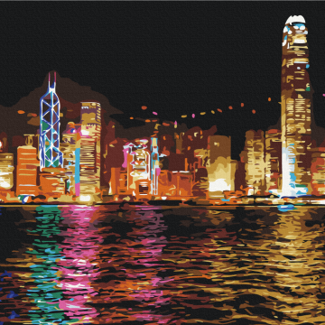 Hongkong in der Nacht