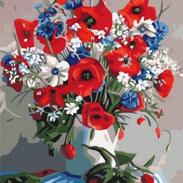 Poppies in a vase