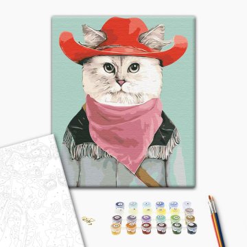 Chat de cow-boy