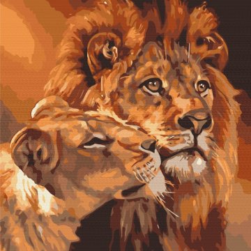 Die verliebte Löwen