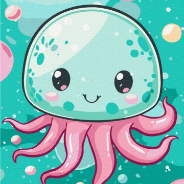 Cheerful jellyfish