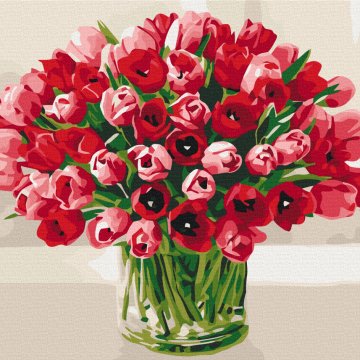 Bouquet of tulips for your beloved