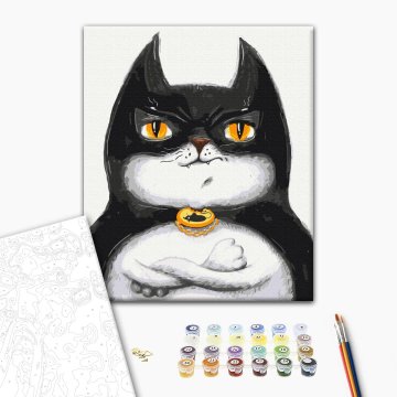 Le chat Batman ©Маrianna Pashchuk