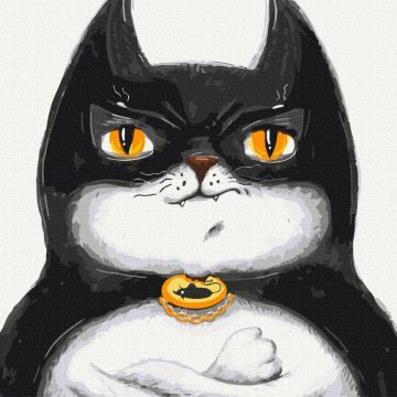 Le chat Batman ©Маrianna Pashchuk