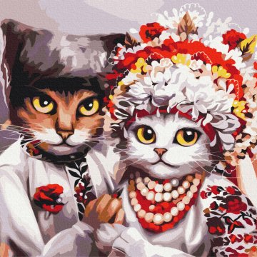 Wedding of Ukrainian cats  ©Marysha_art