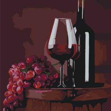 Ein Glas Rotwein © Valentyna Ivanova