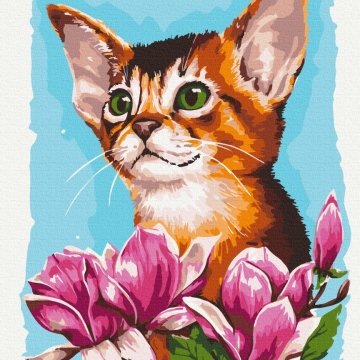 Katze in Blumen © Anna Kulyk