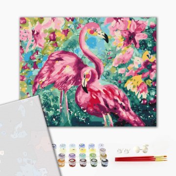 Flamingo floral