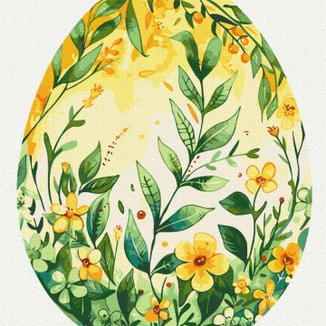 Flower Easter egg