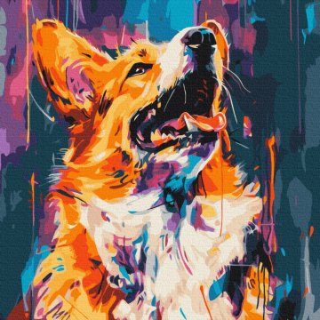 Colourful corgi