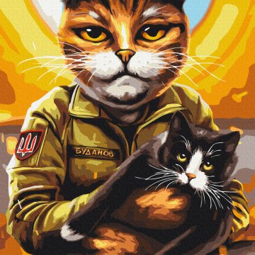 Un chat seigneur de guerre © Marianna Pashchuk