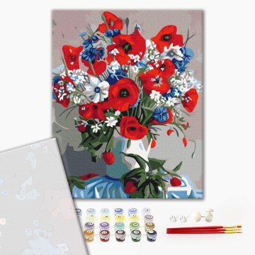 Les coquelicots dans le vase