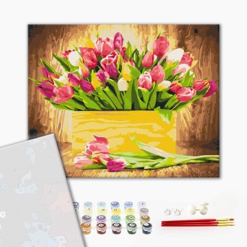 Feestelijke tulpen