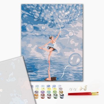 Die Ballerina in Blau