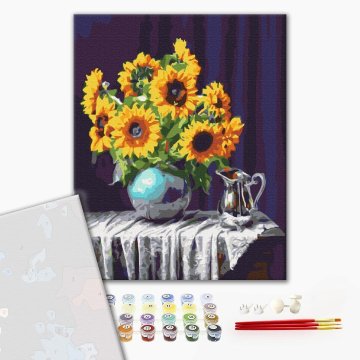 Sunflowers in a vase