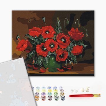 Nature morte aux coquelicots