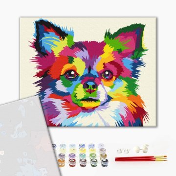 Chien multicolore