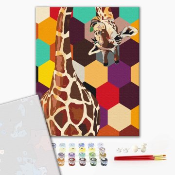 Giraffe in einem Mosaik