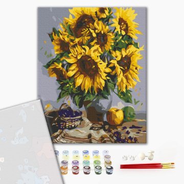 Nature morte au bouquet de tournesols