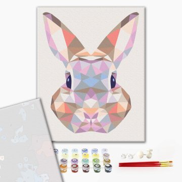 Lapin dans une mosaïque