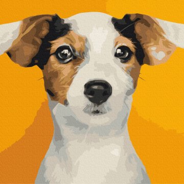 Portret van een geliefde hond