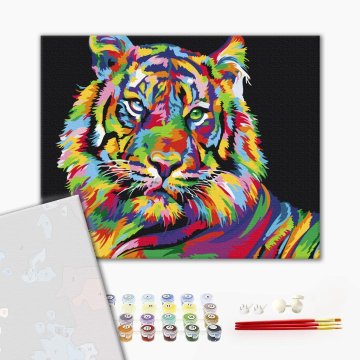 Pop-Art mit Tiger