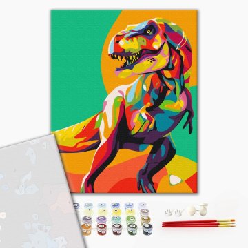 Regenbogen-Tyrannosaurus