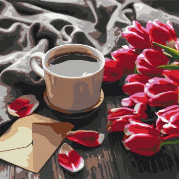 Tulips for coffee