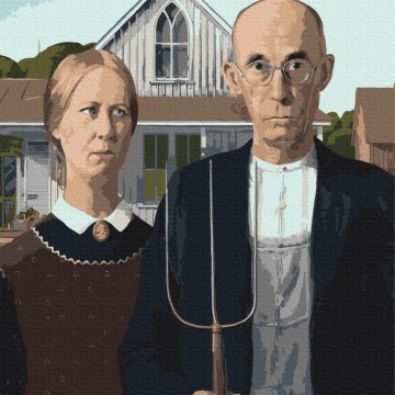 "Amerikaanse gotiek', Grant Wood