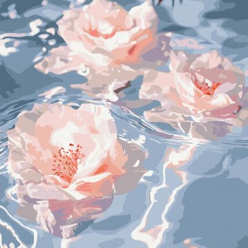 Bloemen in het water