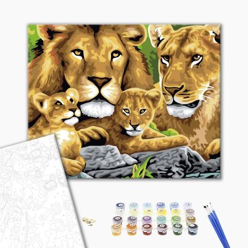 Family of lions